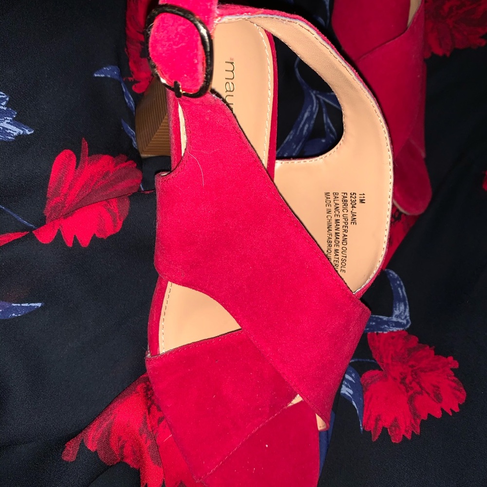 High heeled open toe shoes